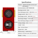 Daly Smart BMS Lifepo4 Li-ion 16S 48V 60V 200A Scheda BMS Bluetooth 32130221