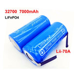 Lii-70A Batteria Ad Alta Capacità 3.2V 32700 7000mAh LiFePO4 35A 55A + Piastra Al Nichel