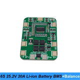 Scheda Batteria Al Litio 6S 25,2V 20A BMS Con Cacciavite 25V E Batteria Muscolare Per Pistole Da Massaggio 24V