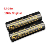 2 pezzi 18650 Batteria ricaricabili al litio 3,7 V 3400 MAh per torcia