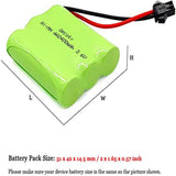 Pacco Batteria Da 3,6V, Batteria Ricaricabile NI-MH AA 2400mAh, Per Giocattoli Telecomandati