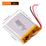 3 Wire 323036 3,7 V 300 MAh Batteria Ai Polimeri Di Litio Originale Sansa Ricambio Sansa Clip + Lettore MP3
