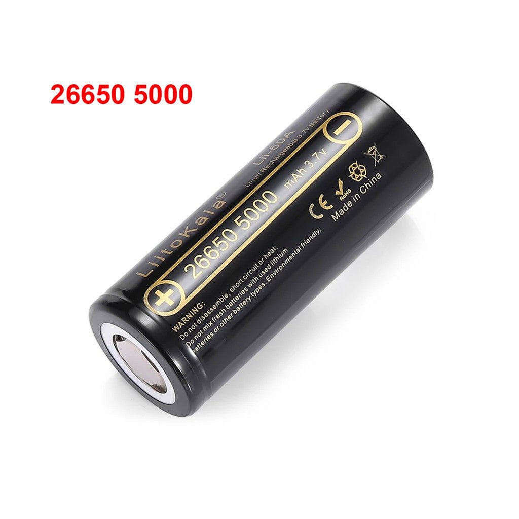 26650 5000mAh Batteria Agli Ioni Di Litio Ad Alta Capacità Lii-50A 3.7 –  batteryzone-IT