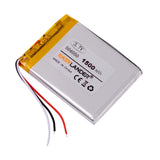 2pcs 504050 3.7V 3 Fili 1500MAH Polimero Batteria Al Litio GPS Mp3 Mp4 DVR Auto Treelogic TL-501 4Gb