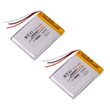 2pcs 504050 3.7V 3 Fili 1500MAH Polimero Batteria Al Litio GPS Mp3 Mp4 DVR Auto Treelogic TL-501 4Gb