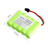 6V 3500mAh NIMH Batteria E Caricabatterie RC Toy Cars Boats Robots AA SM Plug